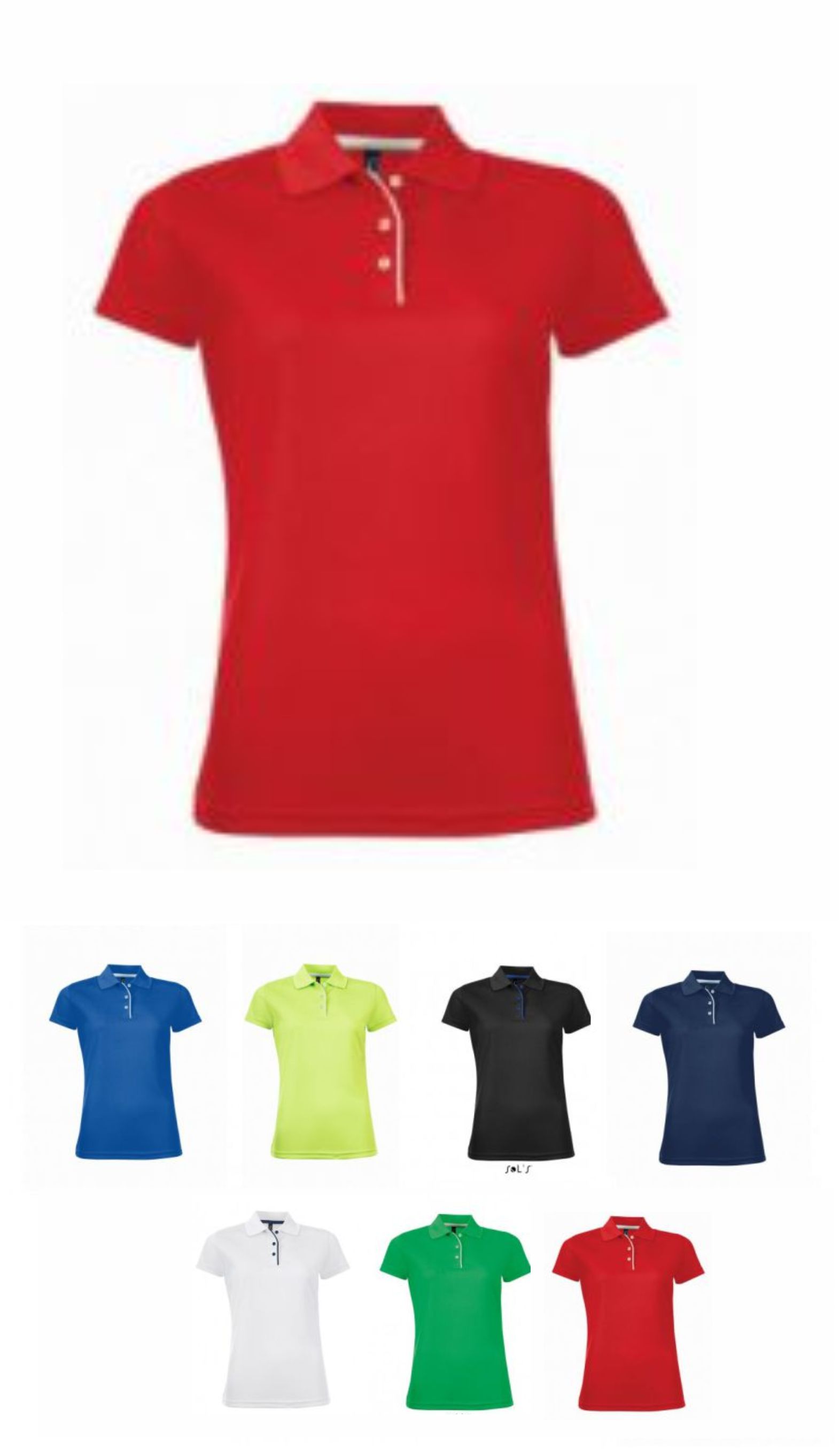 Sol's 01179 Ladies Performance Pique Polo Shirt - Click Image to Close